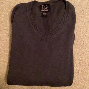 Dark Gray Jos. A. Bank V-Neck Sweater